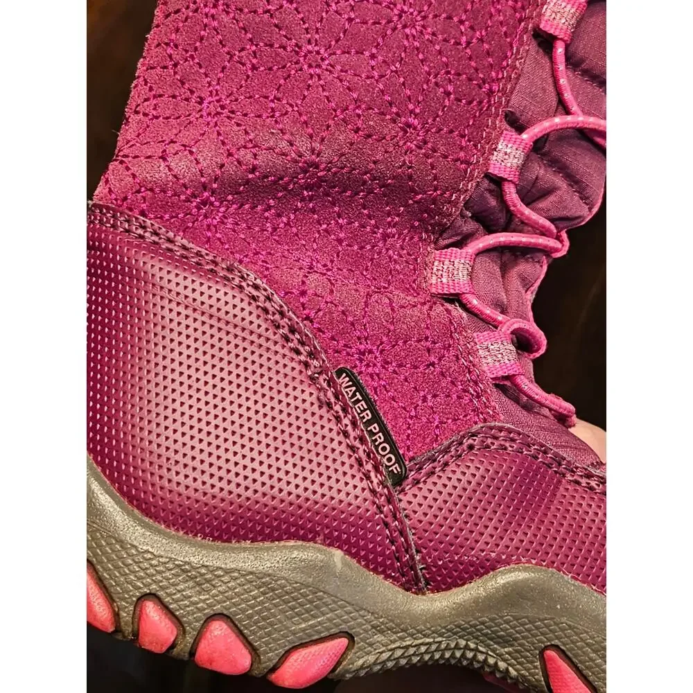 Girls M.A.P Snow Boots size 11M Leather Upper